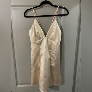 Gold Snakeskin Dress